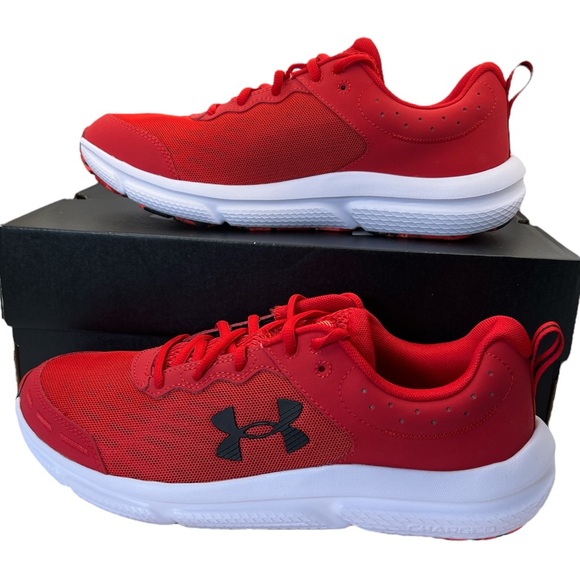 New‎ Under Armour Men's Training UA Charged Assert 10 Running Shoes-Red- Size 10 - Picture 1 of 10